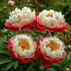 Пион Коралловый Каскад купить по цене от 490р. в интернет-магазине «Посадика» с доставкой почтой в в Рыльске и по всей России – [изображение №1].